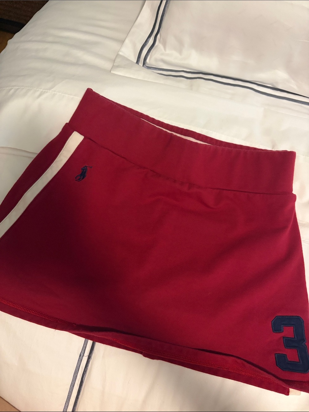 Ralph Lauren Red Skort with Navy Accents